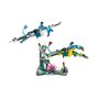 LEGO Disney 75572 Avatar Le premier vol en banshee de Jake et Neytiri, Jouet Pandora, avec Animaux