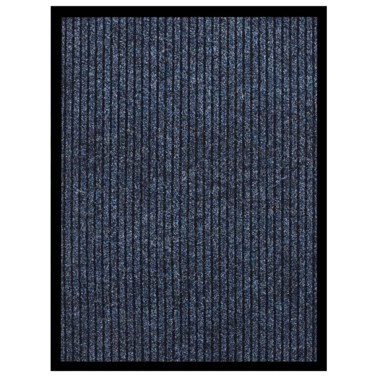 VIDAXL Paillasson raye Bleu 60x80 cm