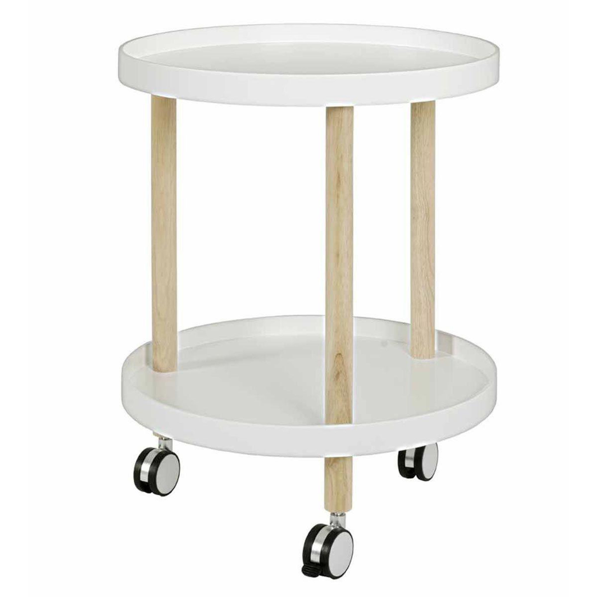 Paris Prix Desserte de cuisine en bois  nyaz  60cm blanc