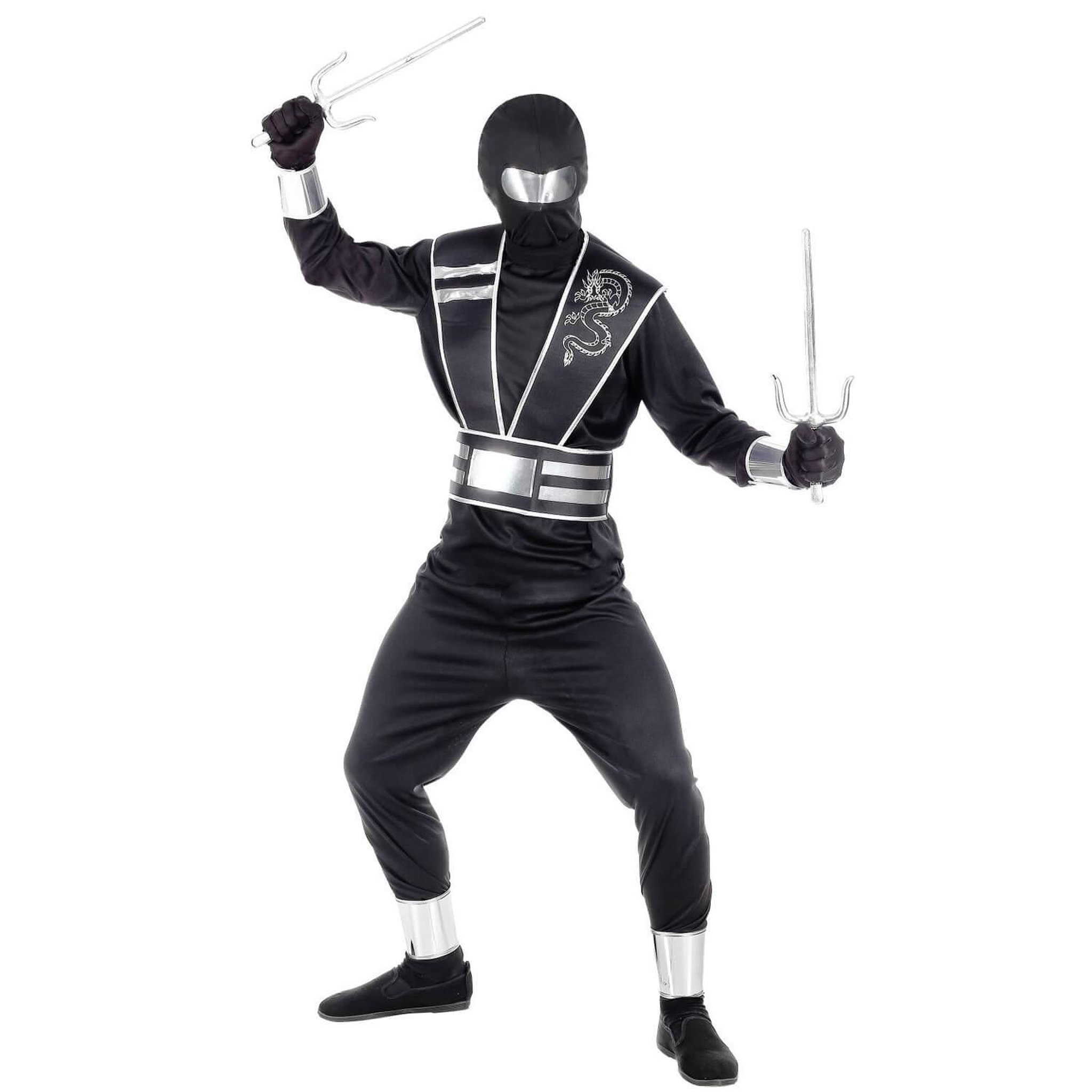 Voir la diapositive 3 : WIDMANN Déguisement Mirror Ninja - Garçon - 8/10 ans (128 à 140 cm)