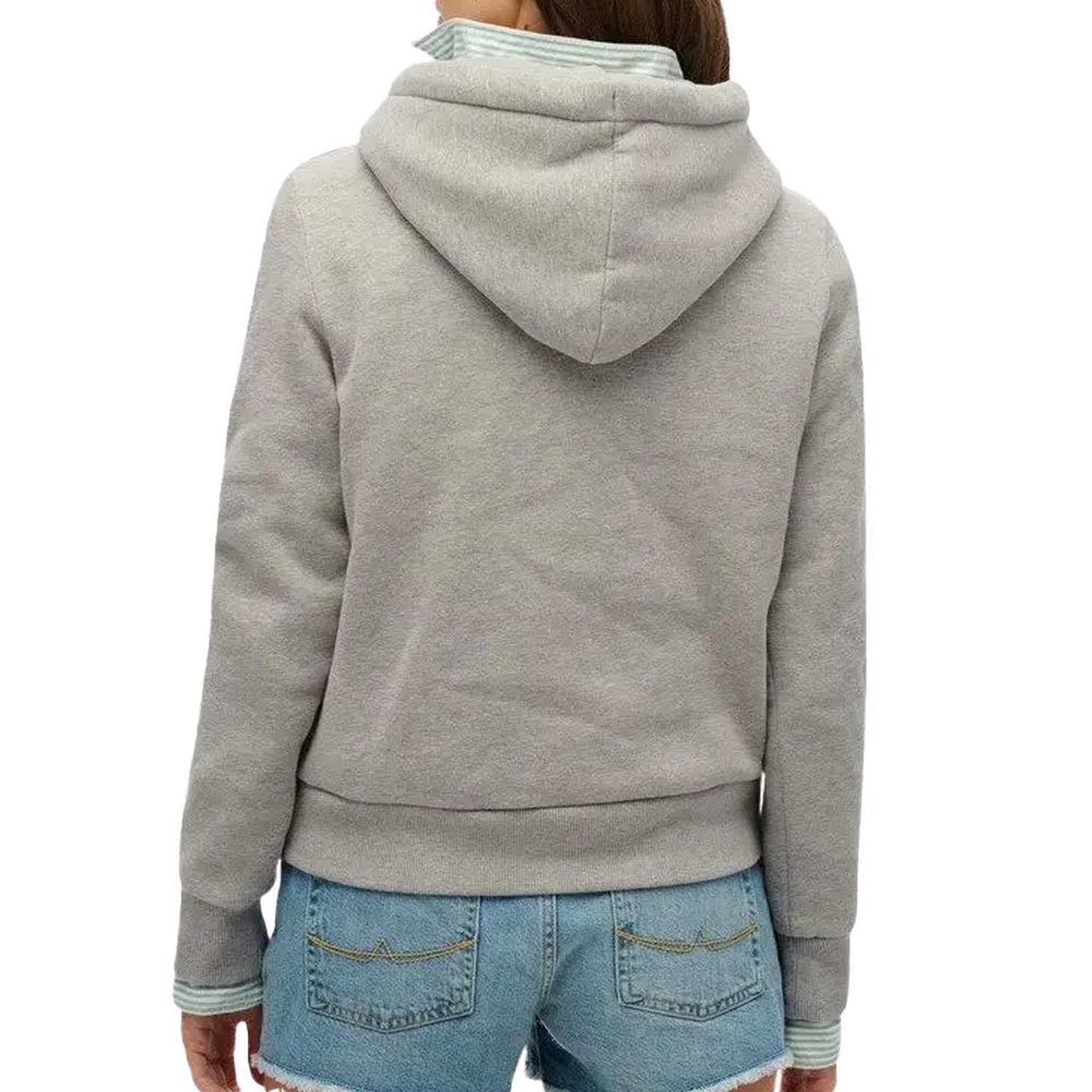Voir la diapositive 2 : SUPERDRY Sweat Gris Femme Superdry Lot 54 Hood