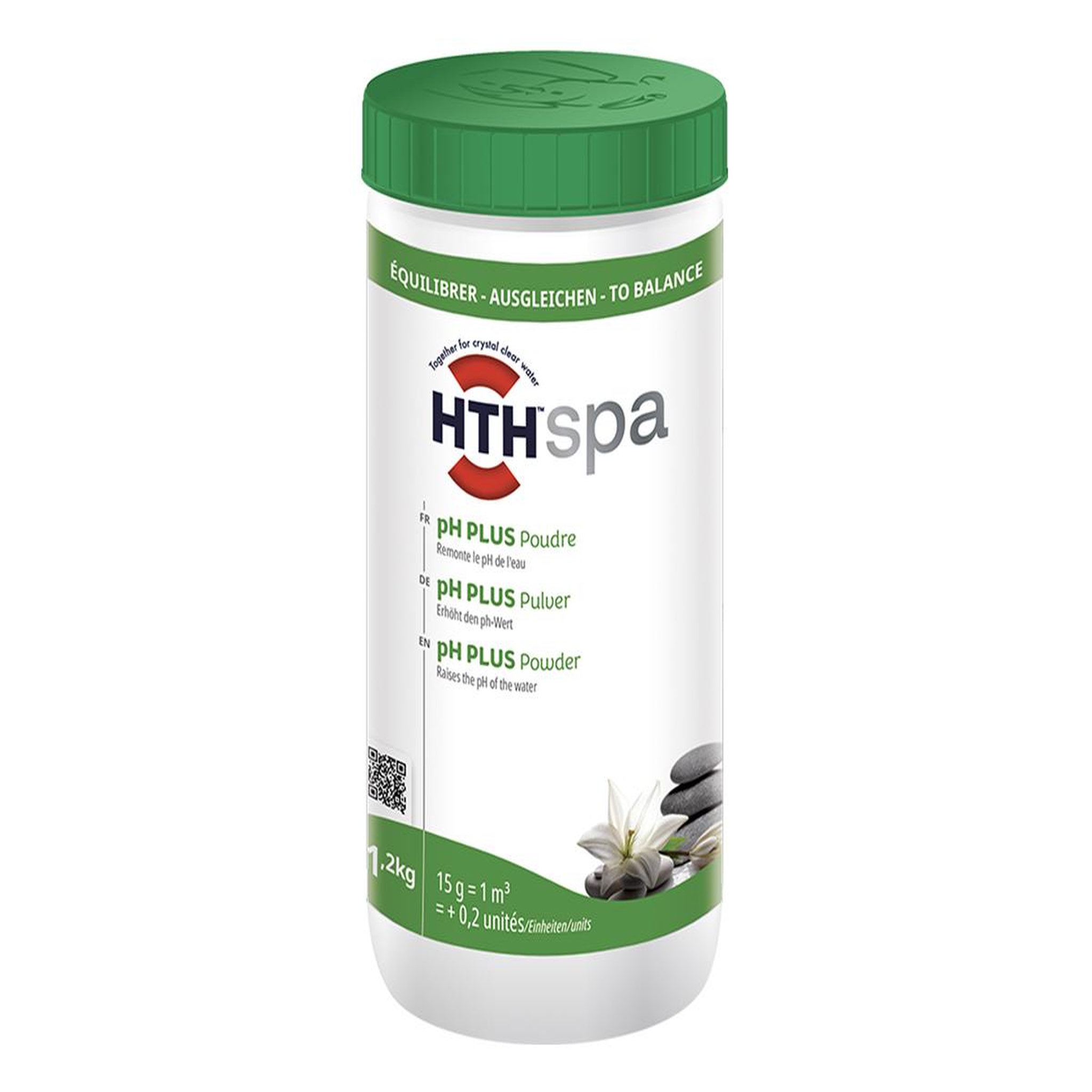 HTH Ph plus poudre pour spa 1,2 kg - hth