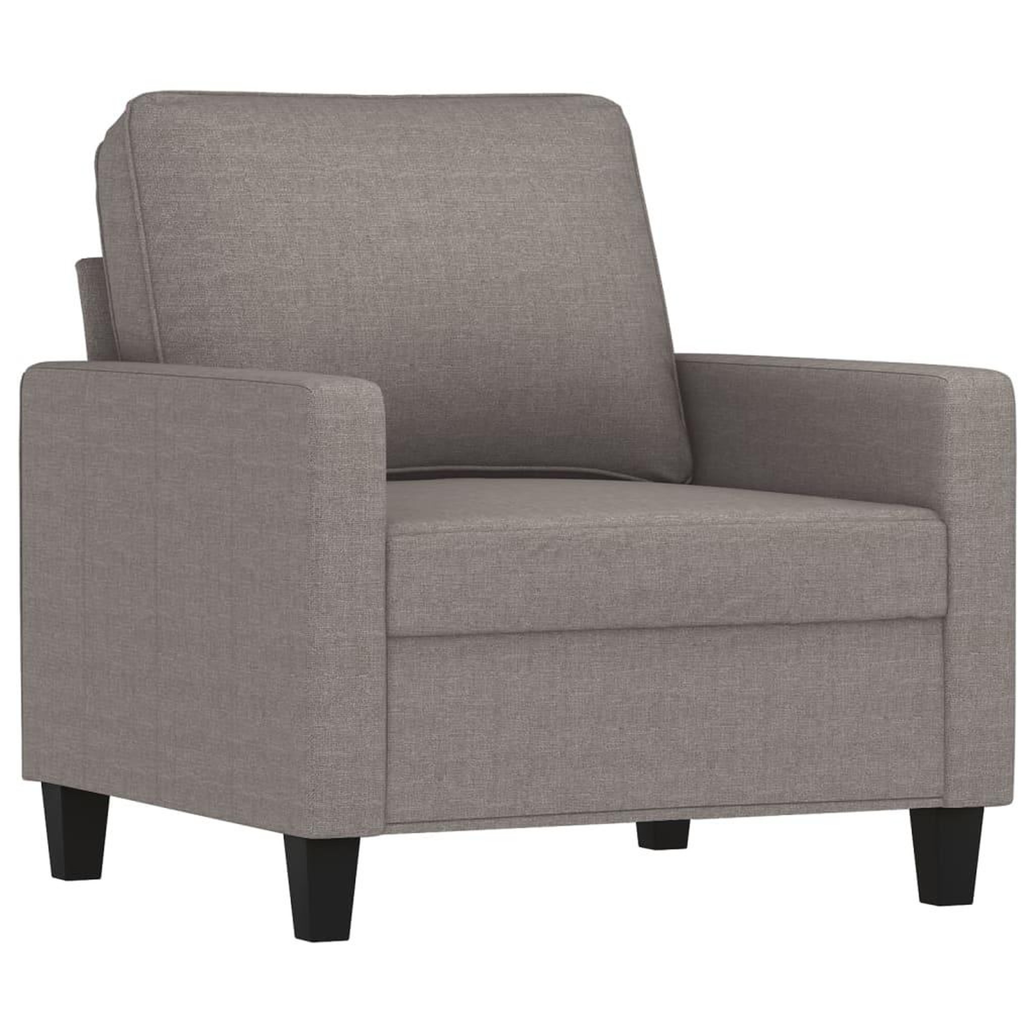 Voir la diapositive 3 : VIDAXL Ensemble de canapes 3 pcs avec coussins Taupe Tissu