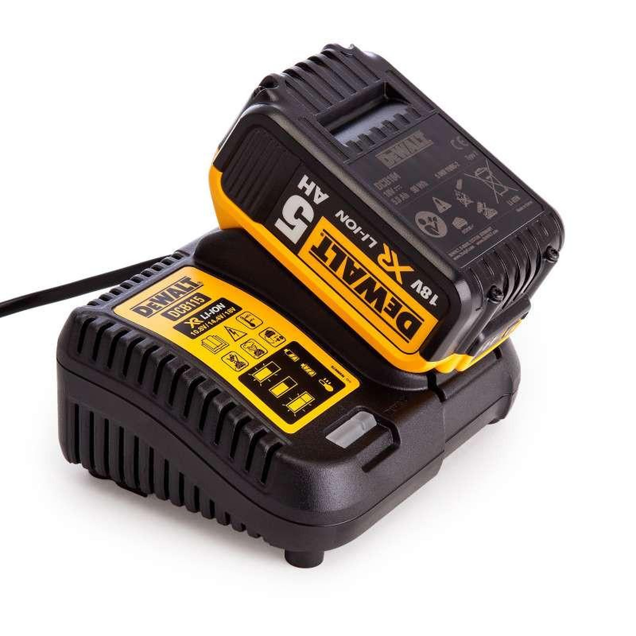 Voir la diapositive 2 : Dewalt Tronçonneuse élagueuse 18V DEWALT DCM565P1-QW avec une batterie 5,0 Ah