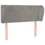 Voir la diapositive 2 : VIDAXL Tete de lit avec oreilles Gris clair 83x23x78/88 cm Velours