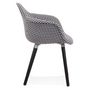 Voir la diapositive 3 : Paris Prix Fauteuil Design Vintage  Madryna  81cm Noir