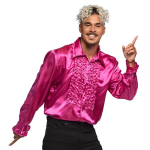 Boland - Chemise Disco à Volants Couleurs Arc-en-ciel Pour