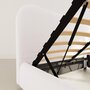 Voir la diapositive 6 : BEST MOBILIER Hugo - lit coffre - 160x200 cm - en tissu bouclette