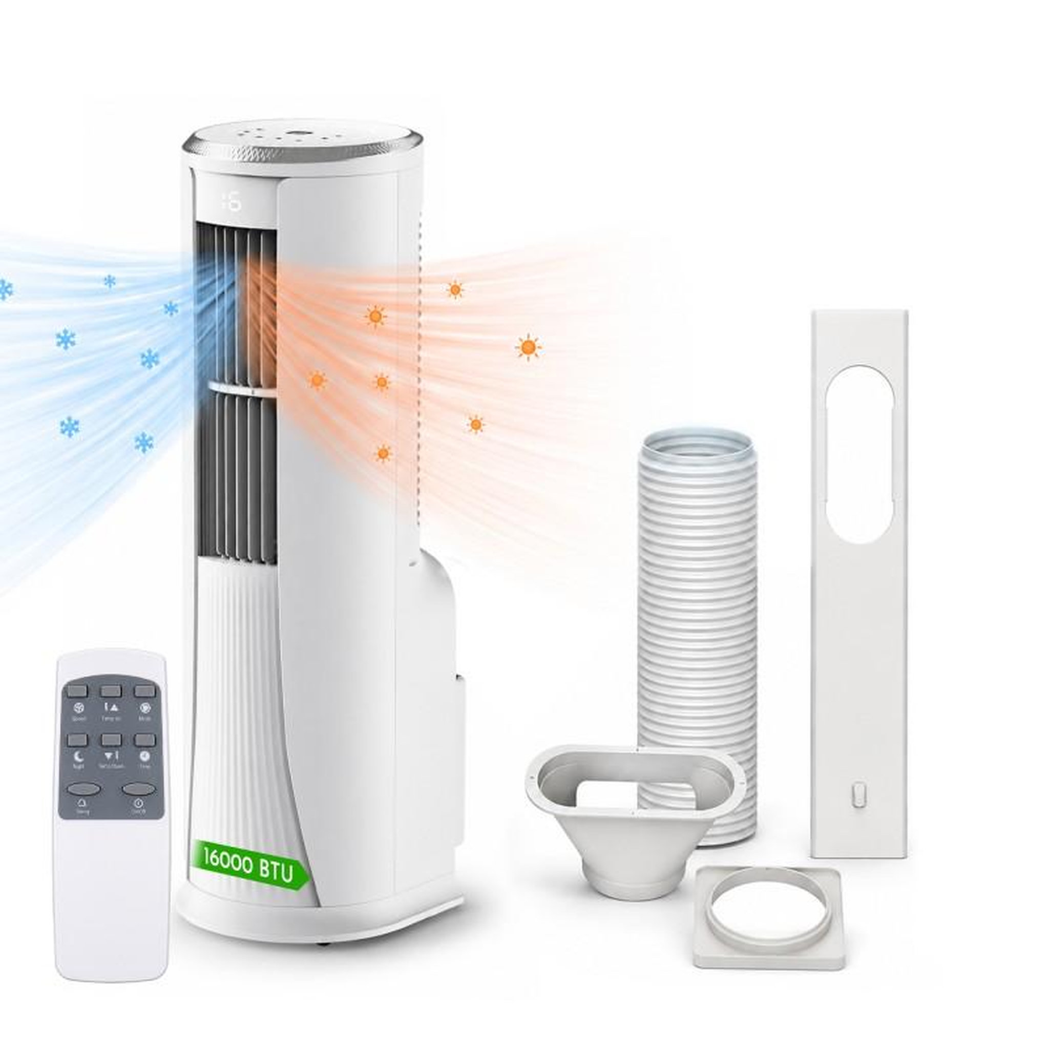 RADIOLA Radiola - Rad Pac16k - Climatiseur Mobile Réversible Wifi - 16000 Btu - 4 En 1 - 40 M²
