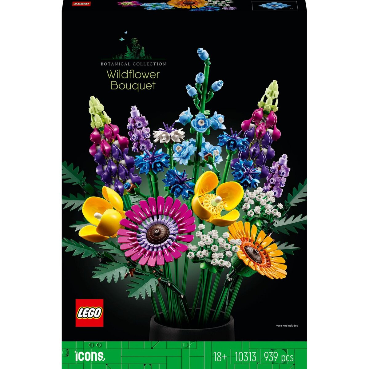 LEGO Icons 10313 Bouquet de fleurs sauvages, Plantes Artificielles