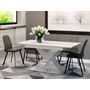 Voir la diapositive 2 : BEST MOBILIER Buriti - table à manger extensible - blanche - 4 à 6 personnes