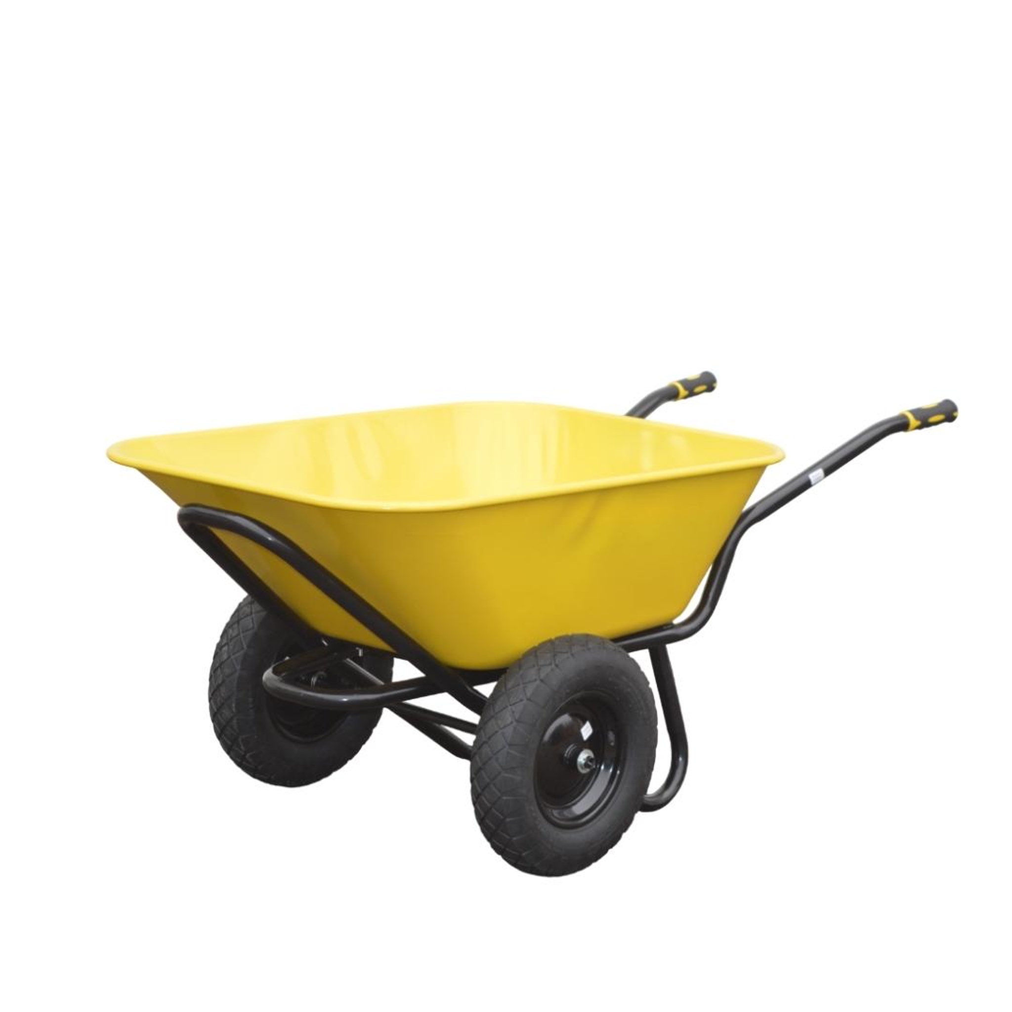 OUTILS PERRIN Brouette 165 l - 2 roues gonflées - duo tonic - jaune