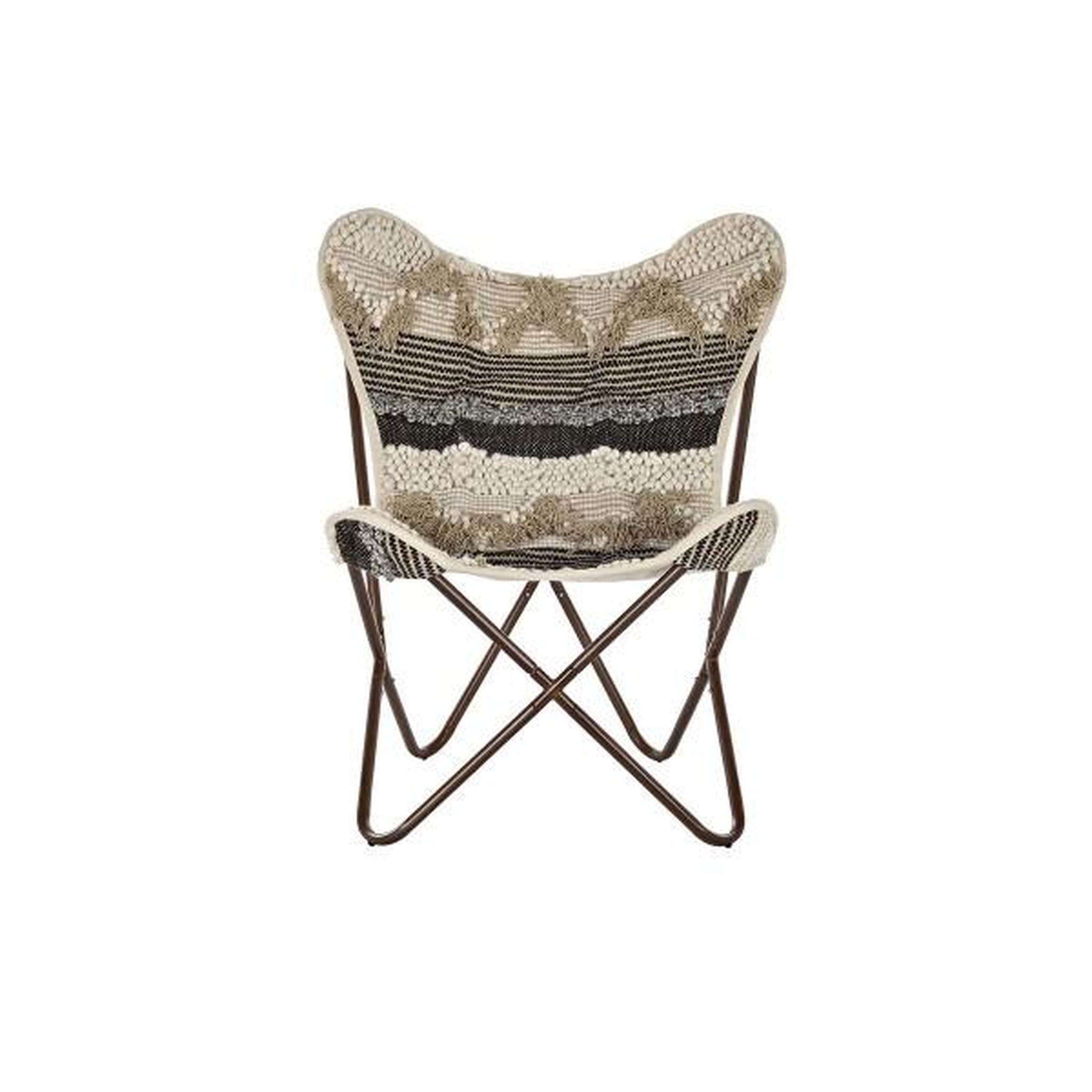 Voir la diapositive 5 : MARKET24 Chaise de jardin DKD Home Decor Noir Marron Coton Fer (74 x 65 x 90 cm)