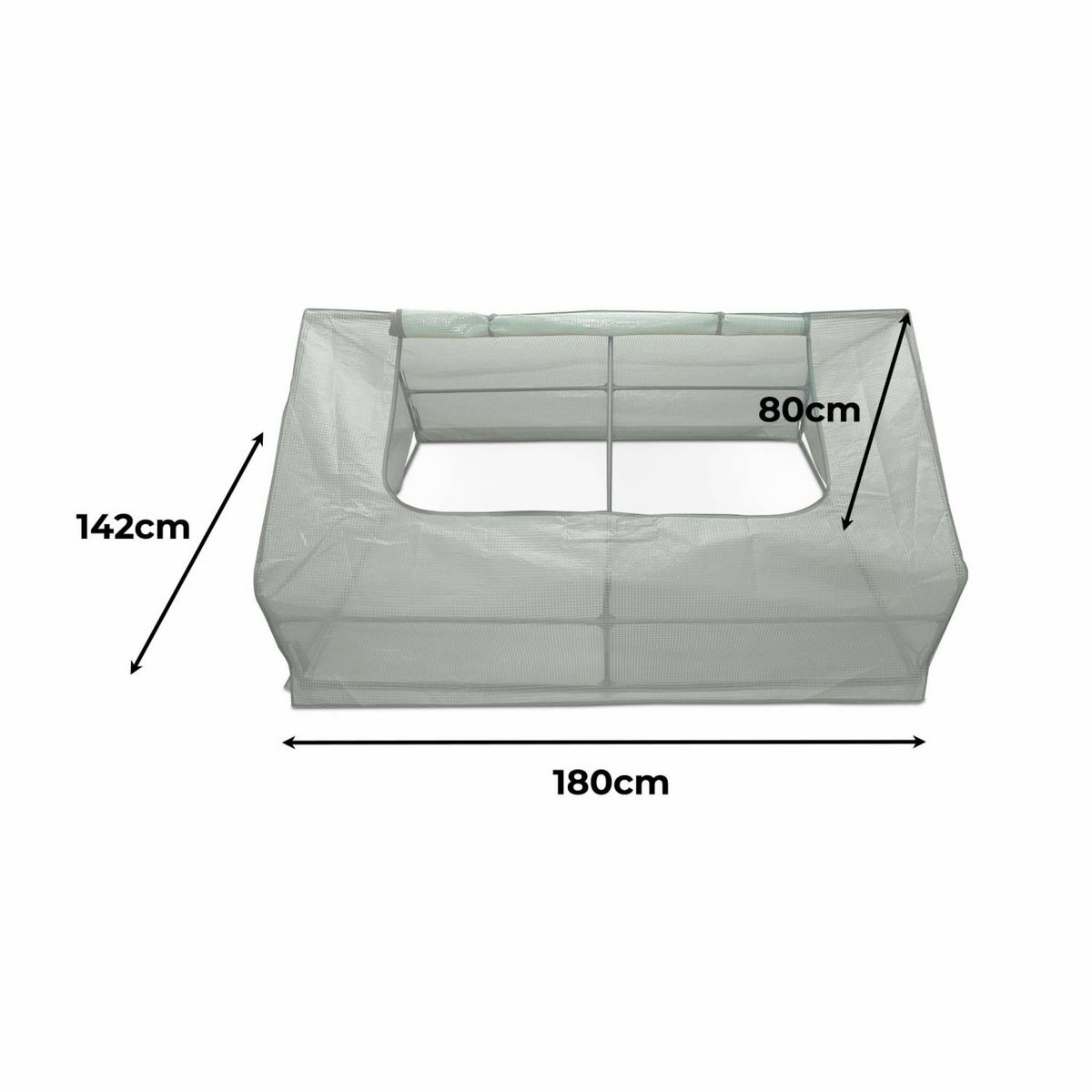 SWEEEK Mini serre de jardin - Ciboulette - 2.5m². serre châssis en polyéthylène