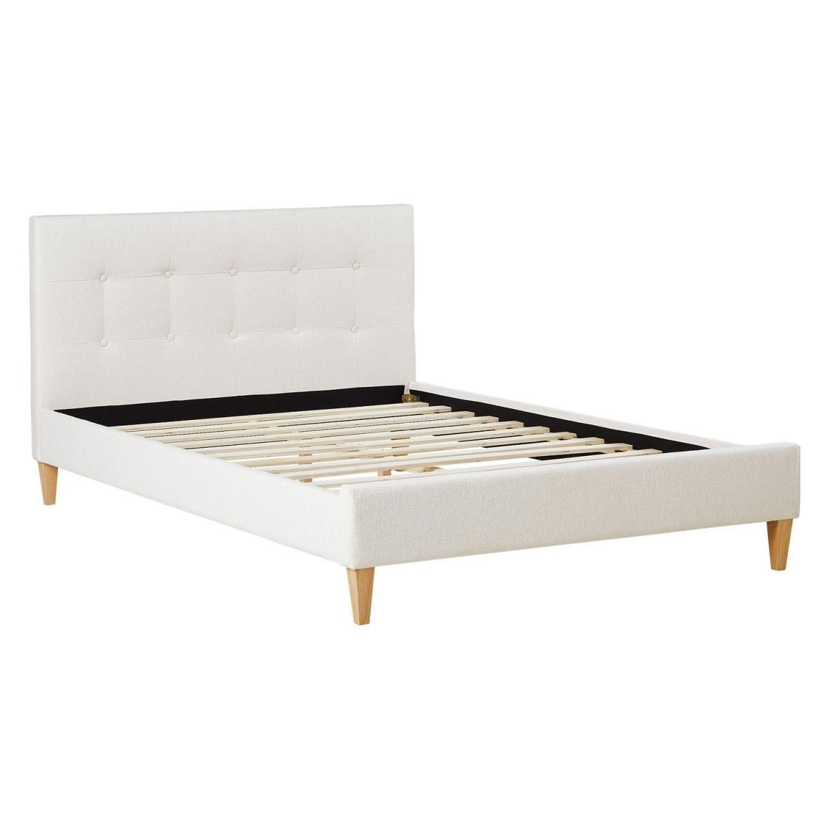 HomeStyle4U Lit 2 Places 140x200 cm avec Matelas