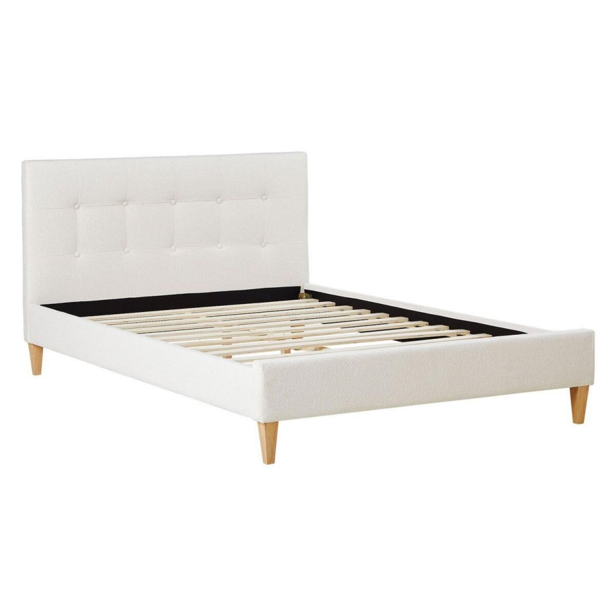 HomeStyle4U Lit 2 Places 140x200 cm avec Matelas