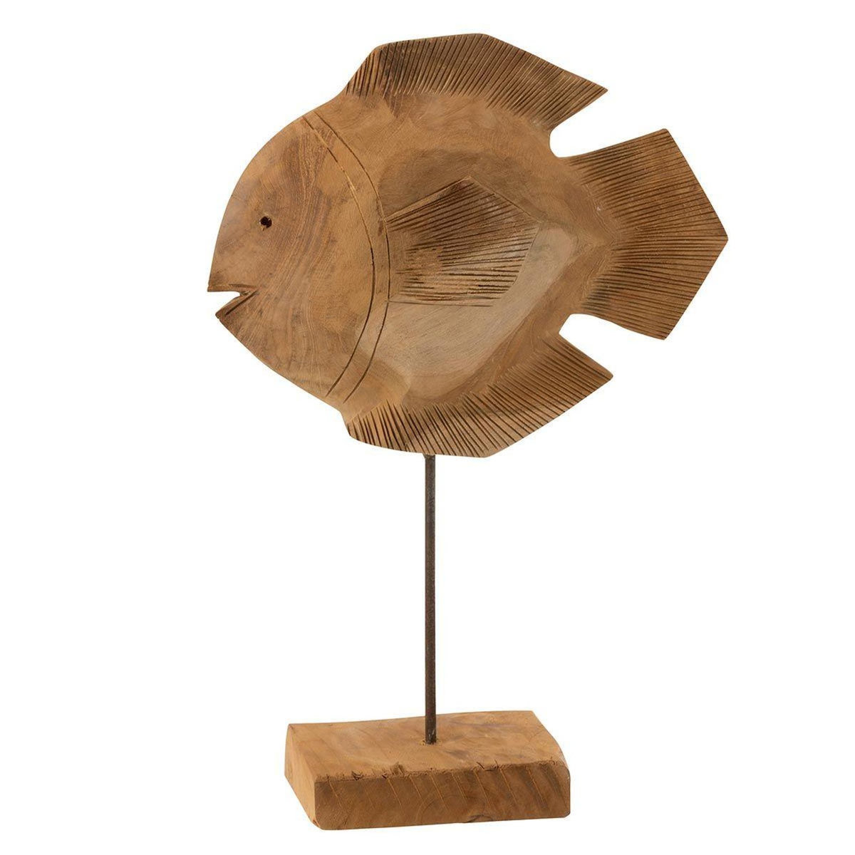 Paris Prix Statuette Déco  Poisson sur Pied  50cm Naturel