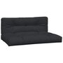 Voir la diapositive 2 : VIDAXL Coussins de palette lot de 2 noir tissu