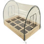 Voir la diapositive 1 : Habitat et Jardin Carré potager en bois  Muscari  - 116 x 81 x 67,5 cm - avec housse serre châssis