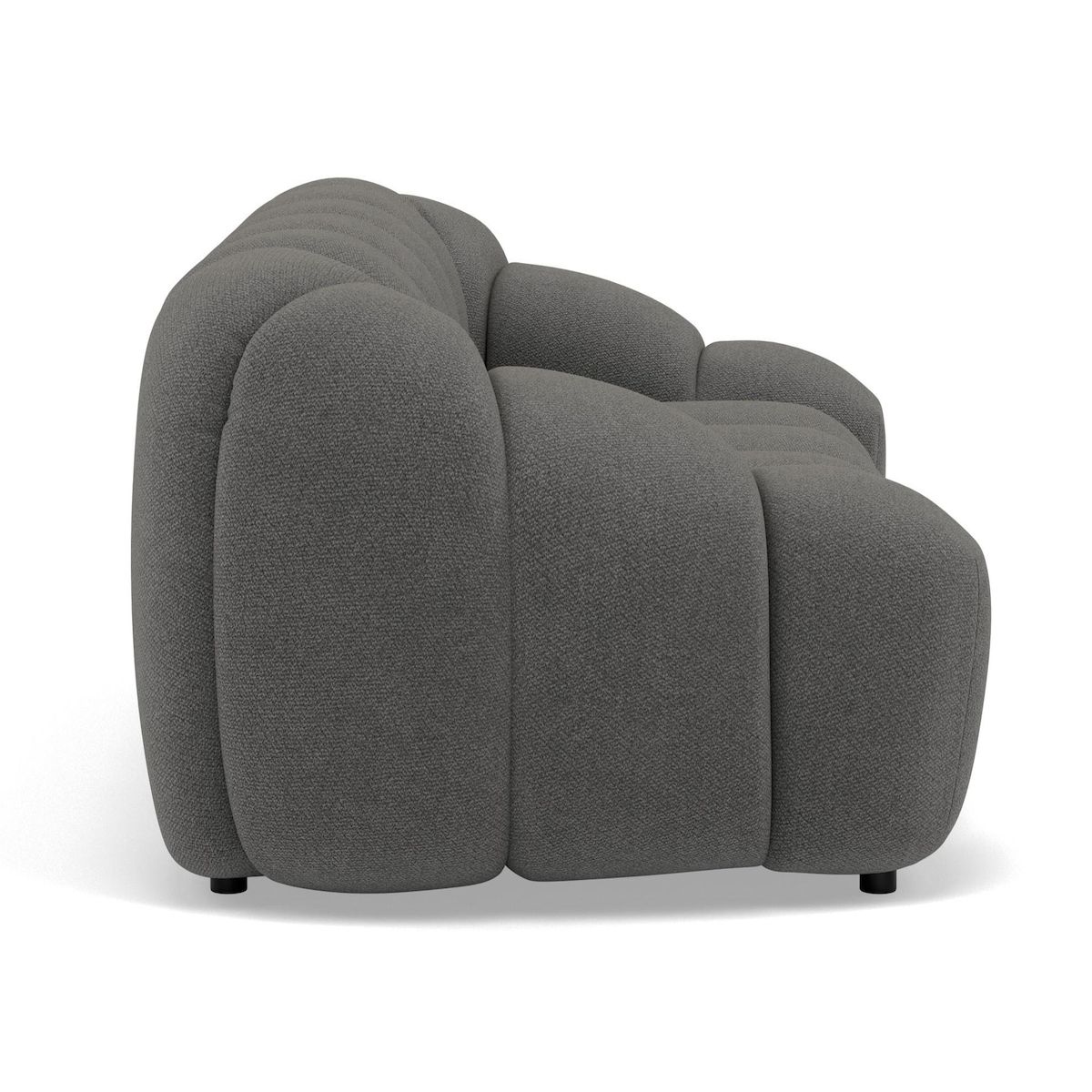 LISA DESIGN Ava - canapé 3 places en velours texturé