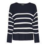 Pieces Pull Marine/Blanc Femme Pieces Sia. Coloris disponibles : Bleu