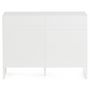 Voir la diapositive 3 : BEST MOBILIER Sofia - buffet bas - blanc mat - 110 cm