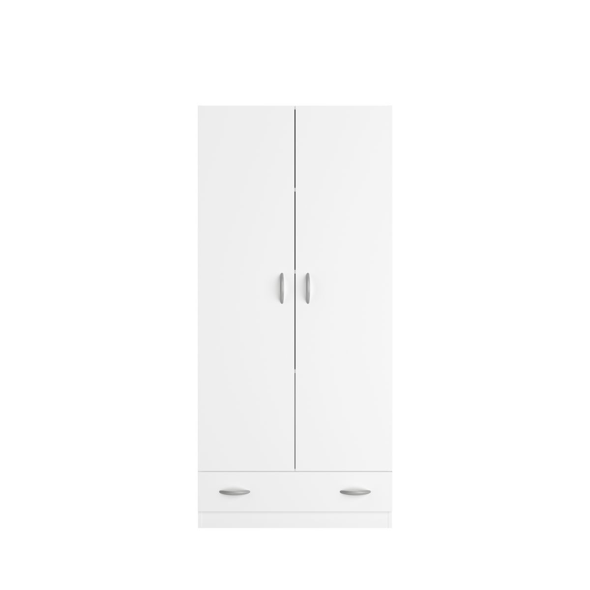 Armoire 2 portes 1 tiroir L78cm HOUSTON
