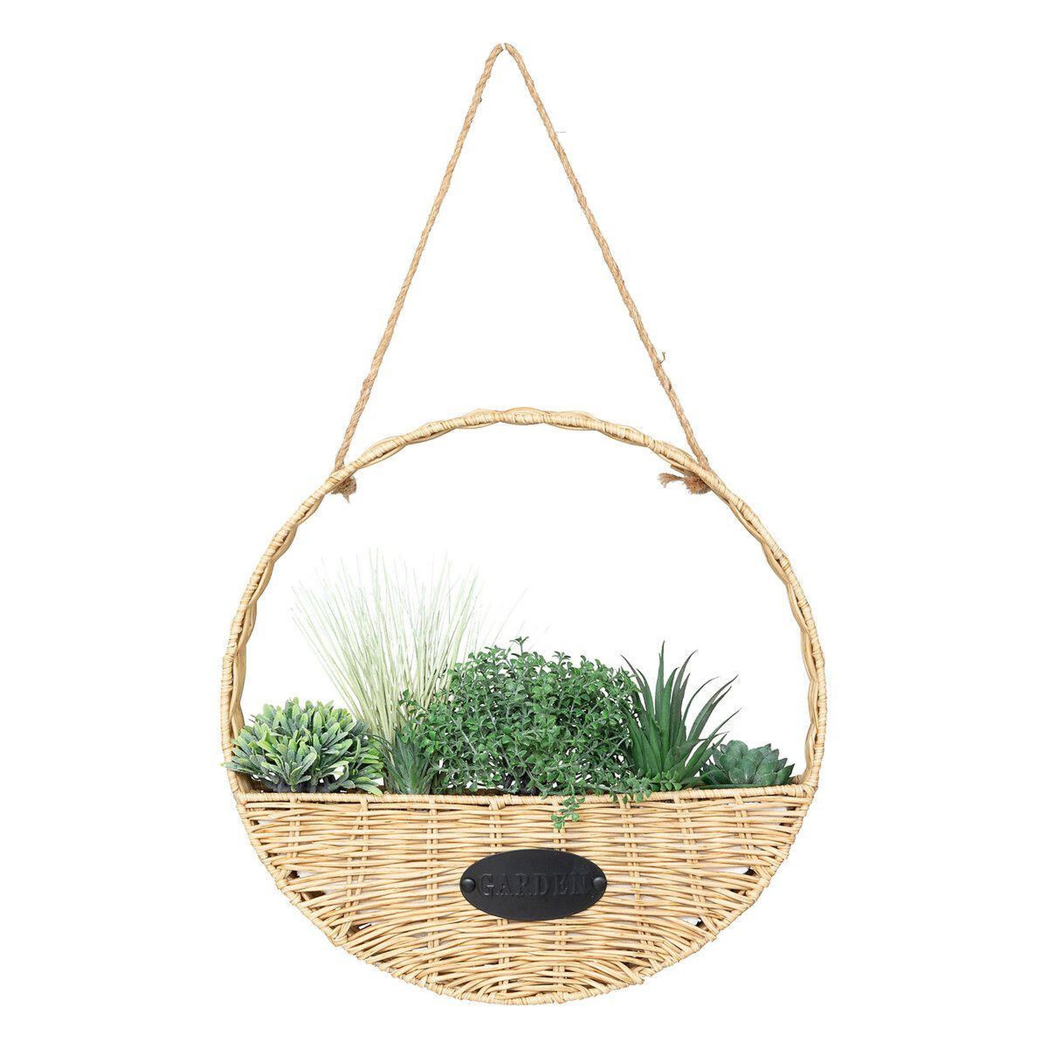 ATMOSPHERA Plante artificielle à suspendre  garden  40cm beige