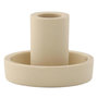 Voir la diapositive 1 : Paris Prix Bougeoir Design en Argile  Ceco  11cm Beige