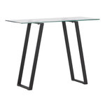 Paris Prix Console Design en Verre  Horten  100cm Noir