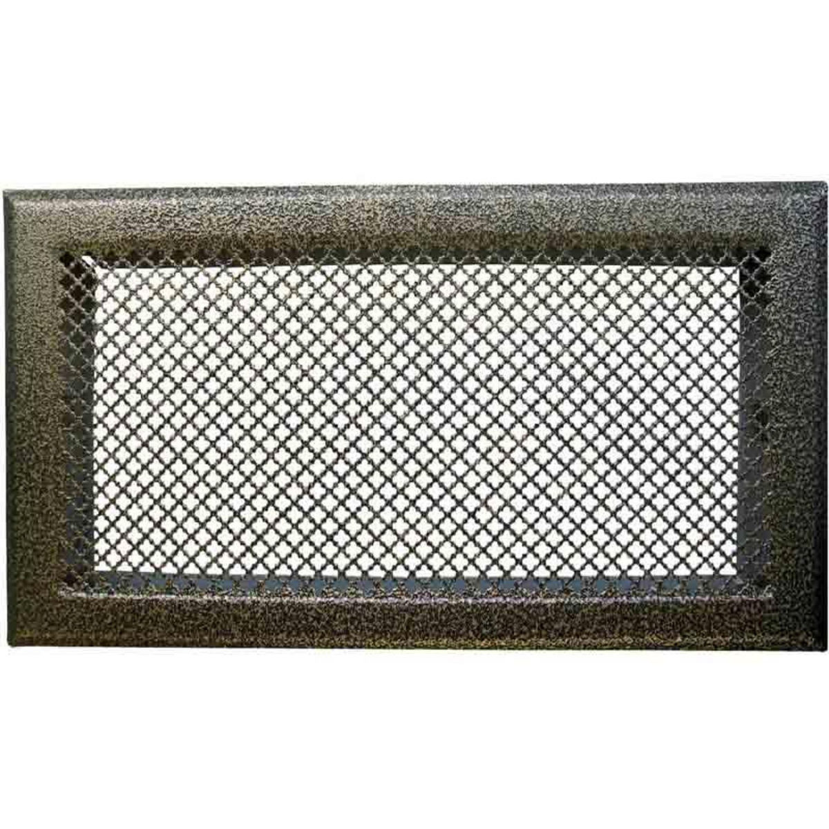 DMO Grille de cheminée avec précadre 345 x 195 mm couleur laiton