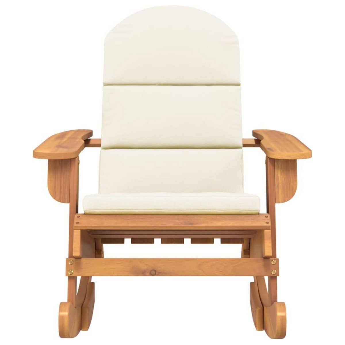 VIDAXL Chaise a bascule Adirondack avec coussins bois massif d'acacia