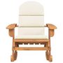 Voir la diapositive 3 : VIDAXL Chaise a bascule Adirondack avec coussins bois massif d'acacia