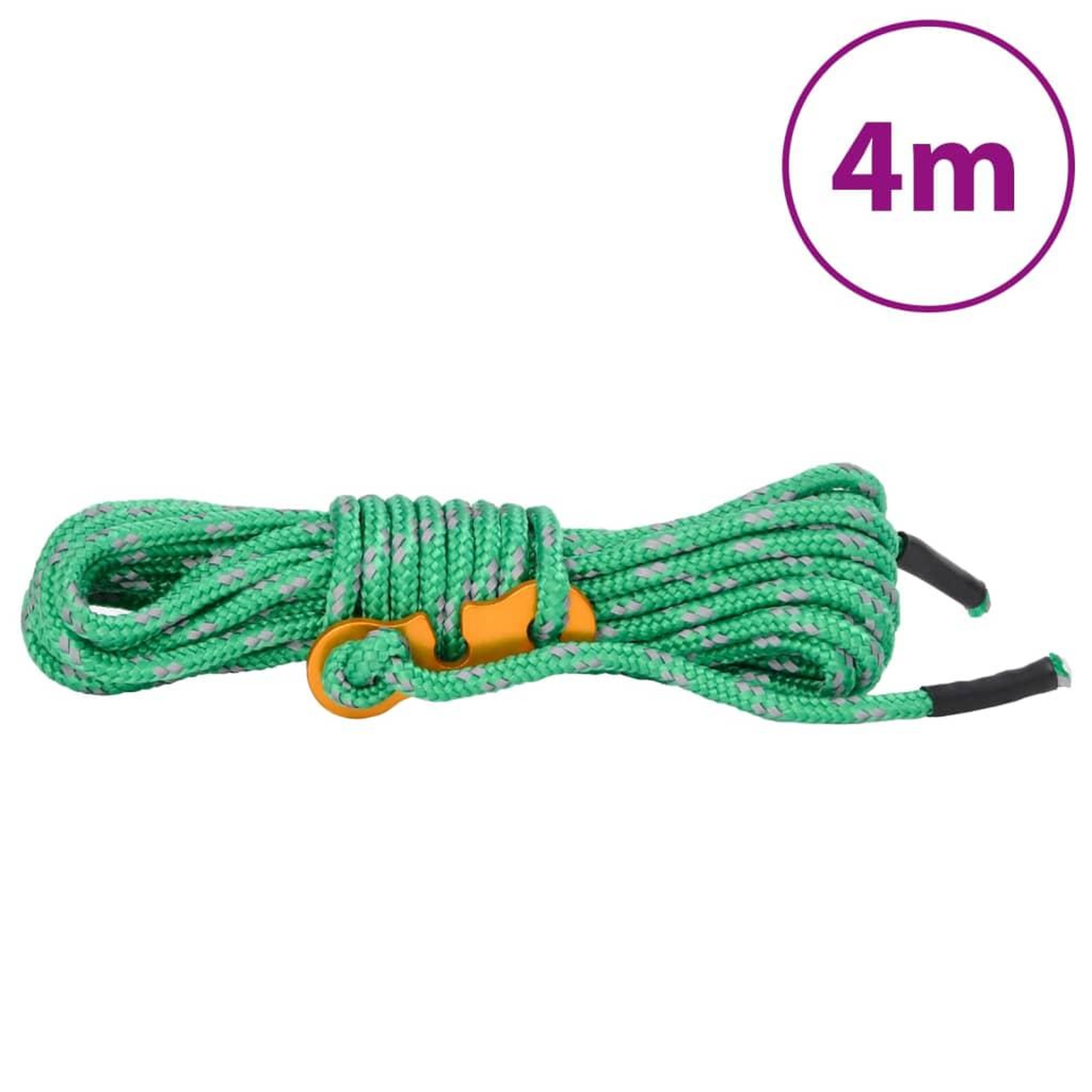 Voir la diapositive 6 : VIDAXL Cordes de haubanage avec cles reflechissantes 8 pcs 4 m 4 mm