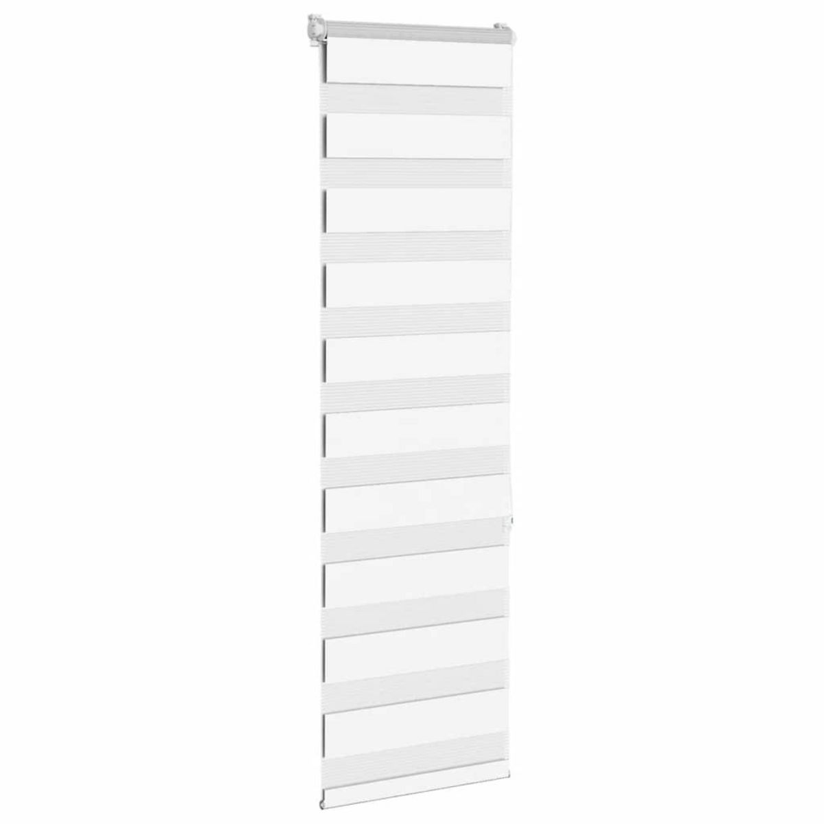 VIDAXL Store zebre blanc 45x150 cm largeur du tissu 40,9 cm polyester