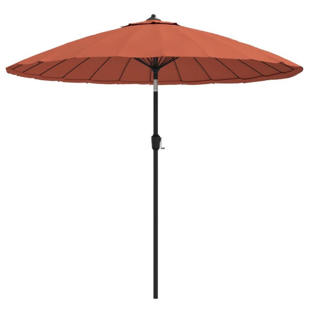 VIDAXL Parasol d'exterieur et mat avec aluminium 270 cm terre cuite