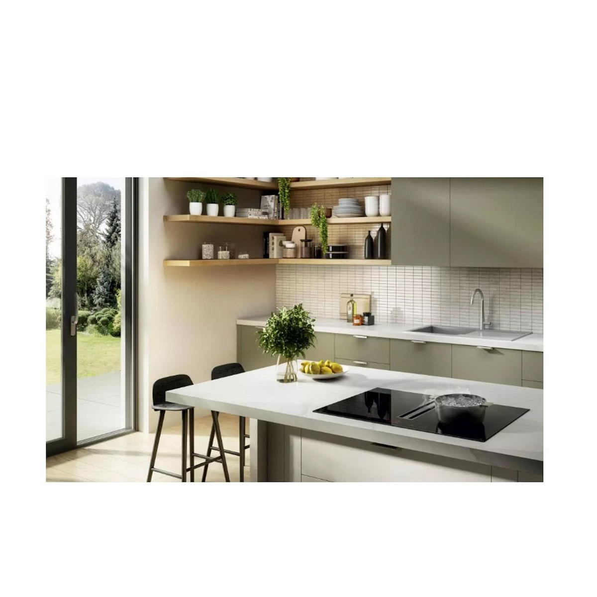 TURBOAIR Table de cuisson aspirante induction 60cm 4 feux 7400w - IMPULSOBLA60