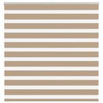 VIDAXL Store zebre marron sable largeur du tissu 145,9 cm polyester