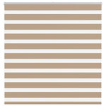VIDAXL Store zebre marron sable largeur du tissu 145,9 cm polyester