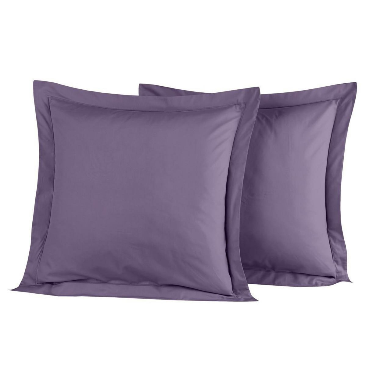 Sensei Maison Lot de 2 taies d'oreiller en percale de coton SOFT PERCALE