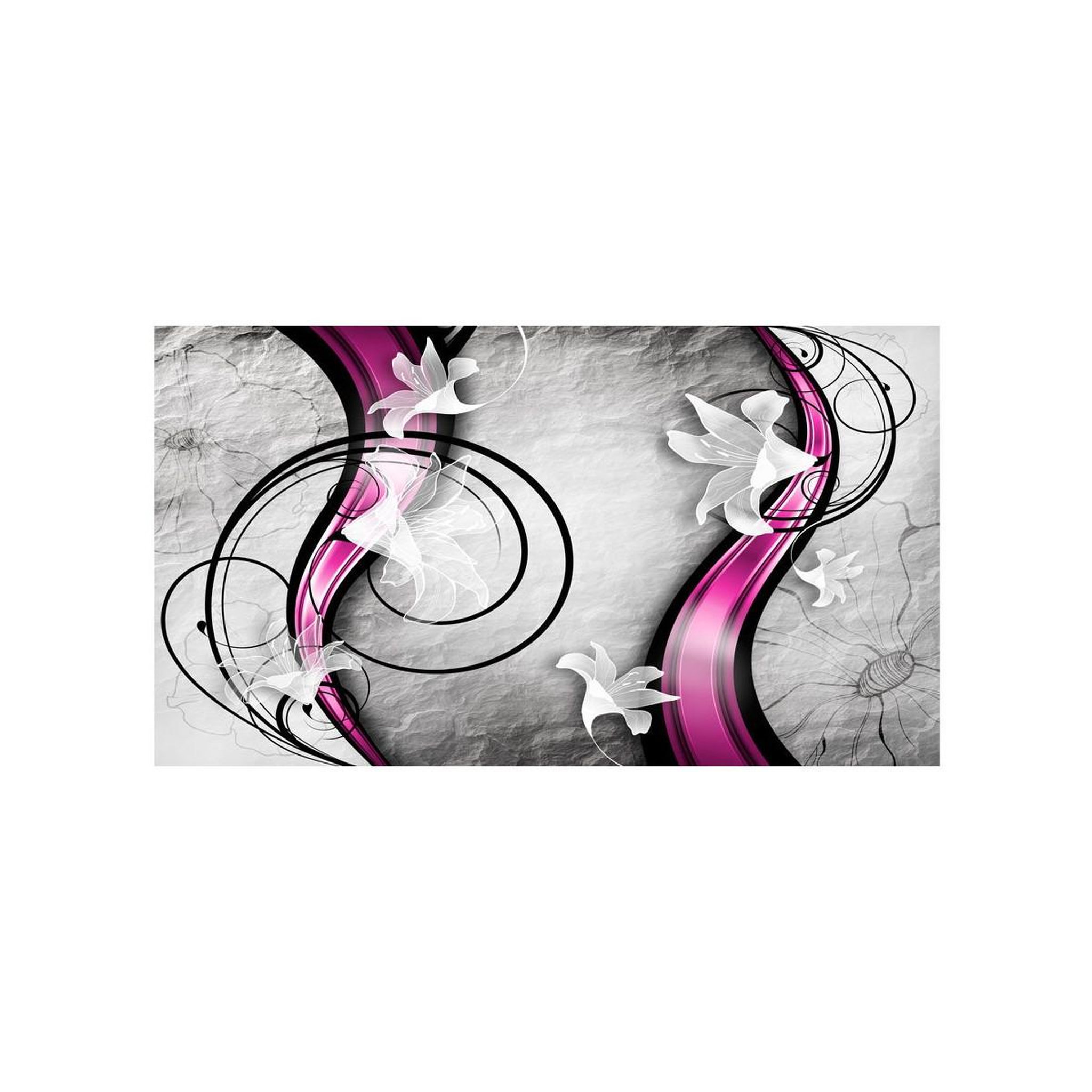 Voir la diapositive 2 : Paris Prix Papier peint xxl  flowery ribbon  280x500cm