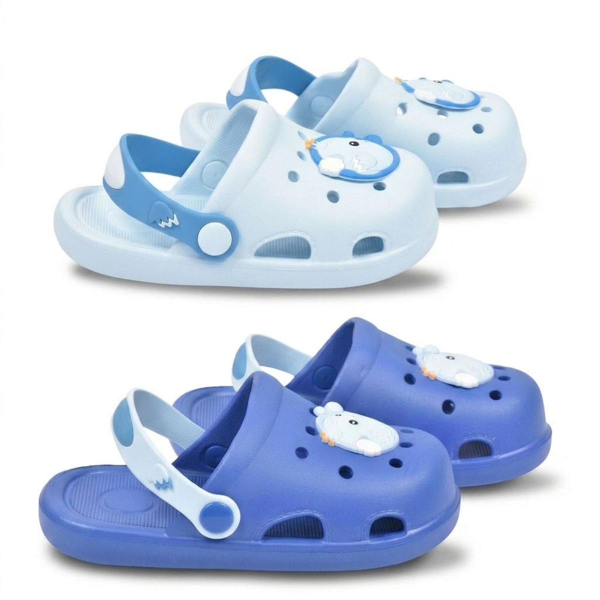 OZABI OZABI Pack 2 Paires Sabots Enfant EVA - Lanière Pivotante - Décoration Fantaisie