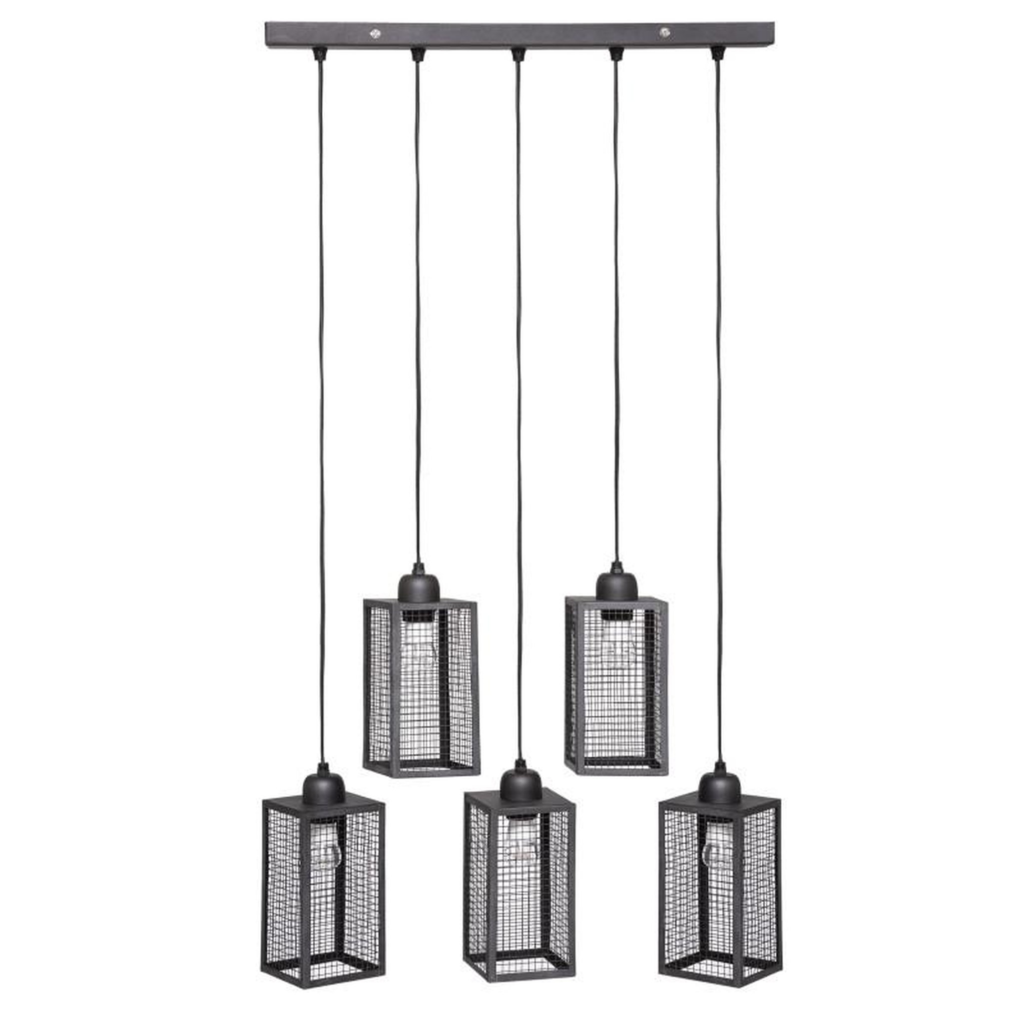 ATMOSPHERA Suspension style loft new-yorkais  Hune  métal noir Atmosphera - Noir -