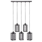 ATMOSPHERA Suspension style loft new-yorkais  Hune  métal noir Atmosphera