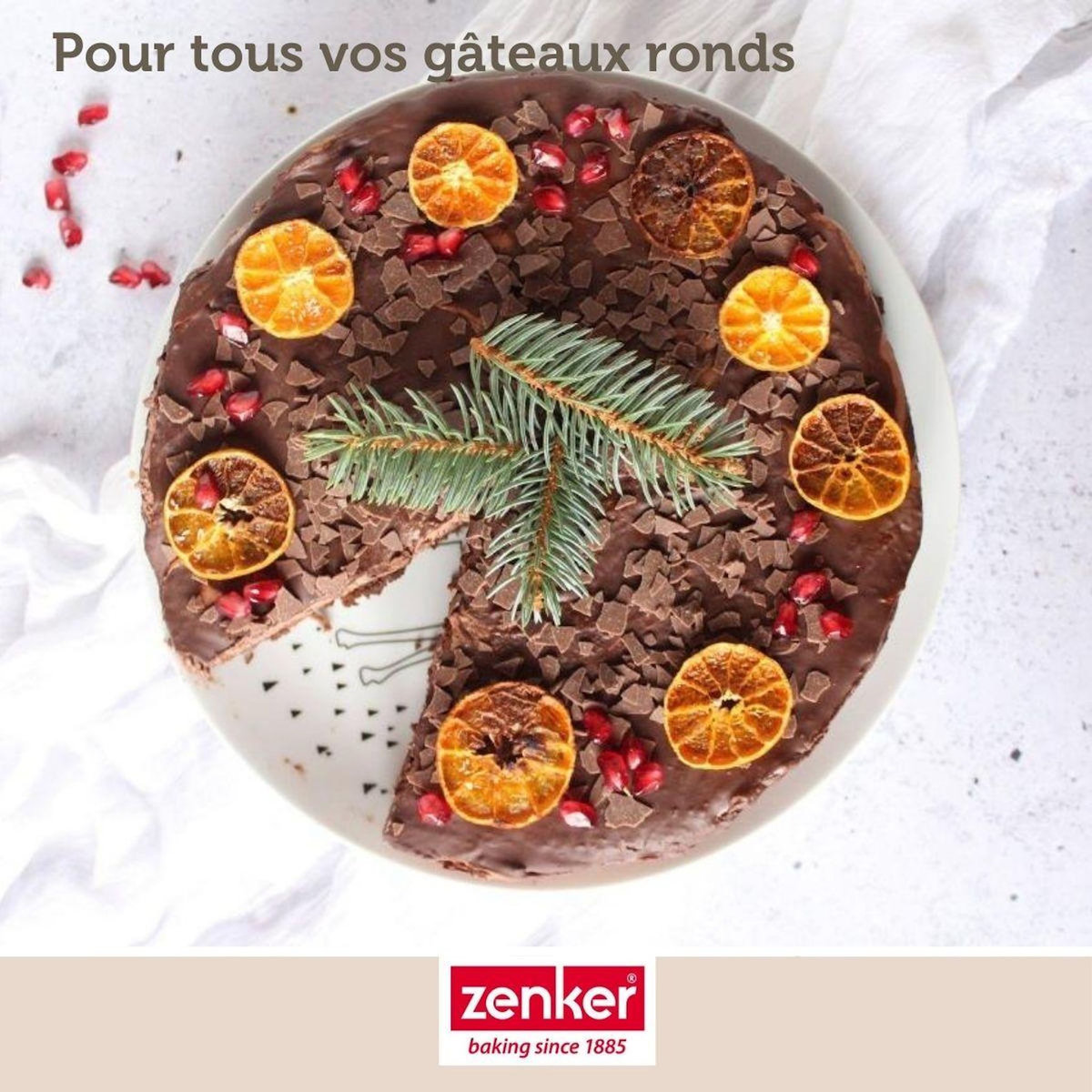 ZENKER Moule à manqué à charnière 28 cm Zenker Silver