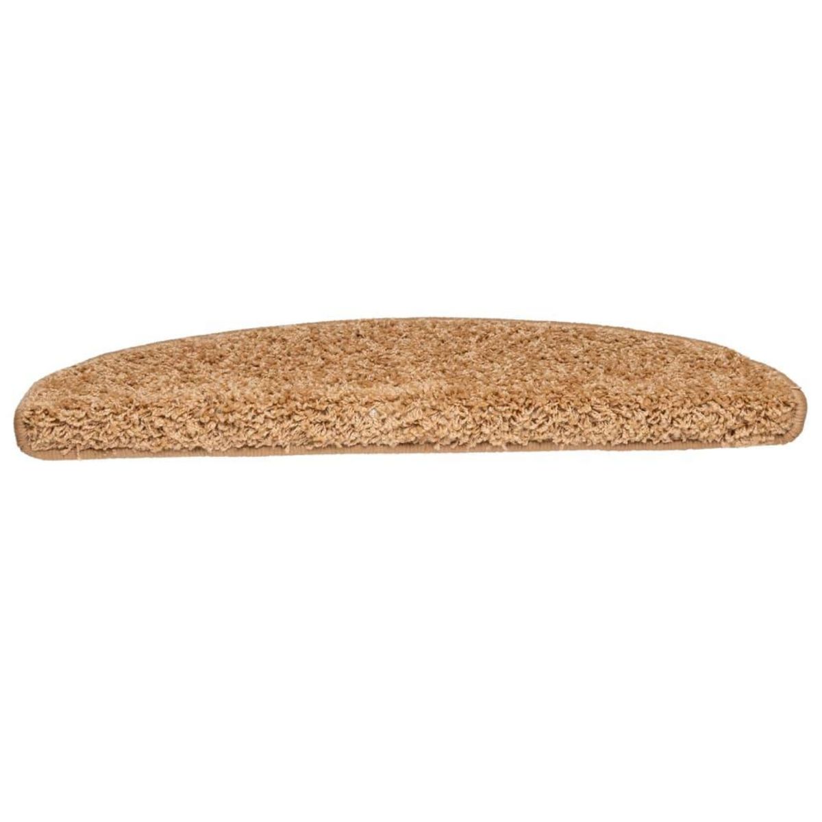 VIDAXL Tapis d'escalier 10 pcs 65x21x4 cm Beige