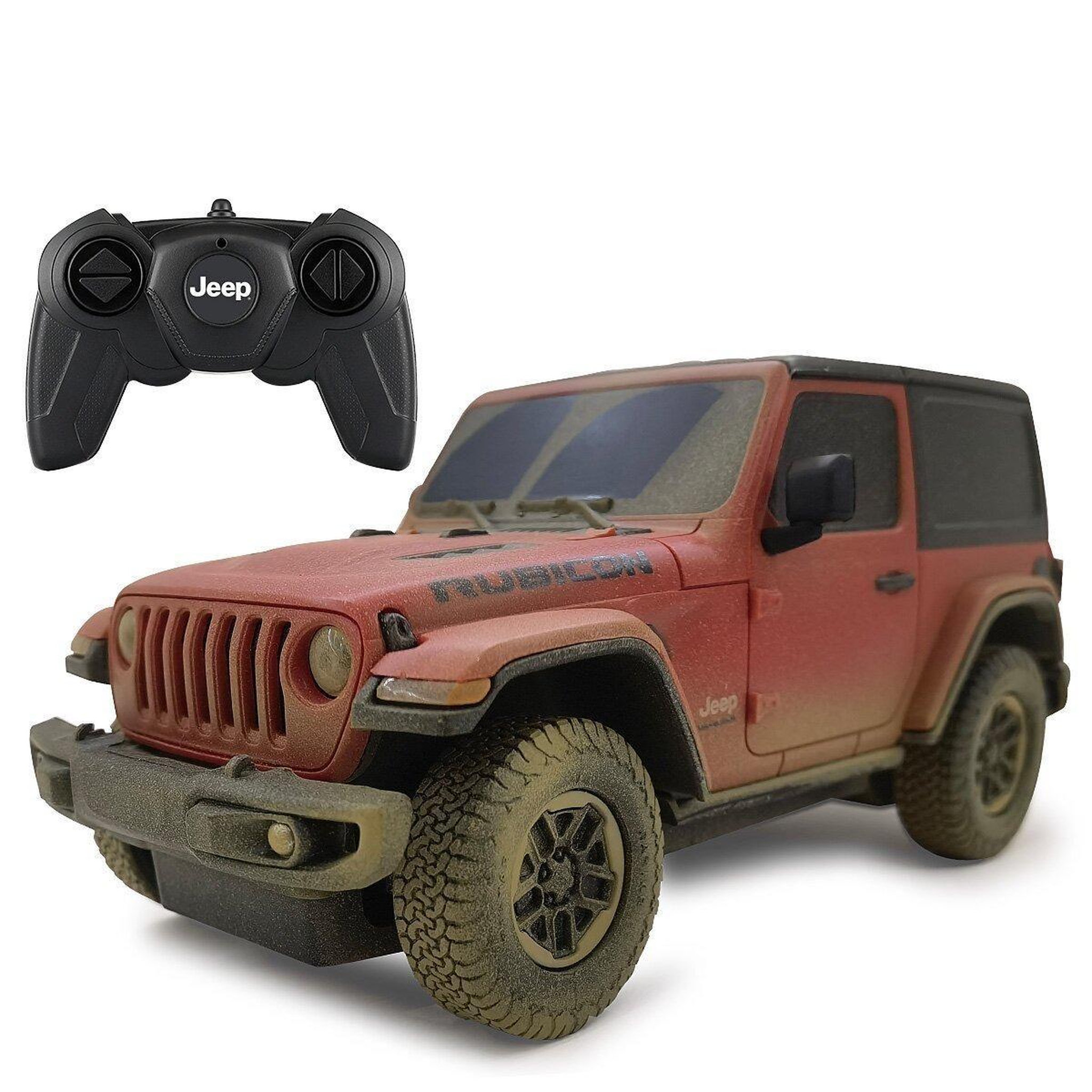 Jamara Voiture télécommandée jeep wrangler rubicon 1:24 muddy 2,4ghz