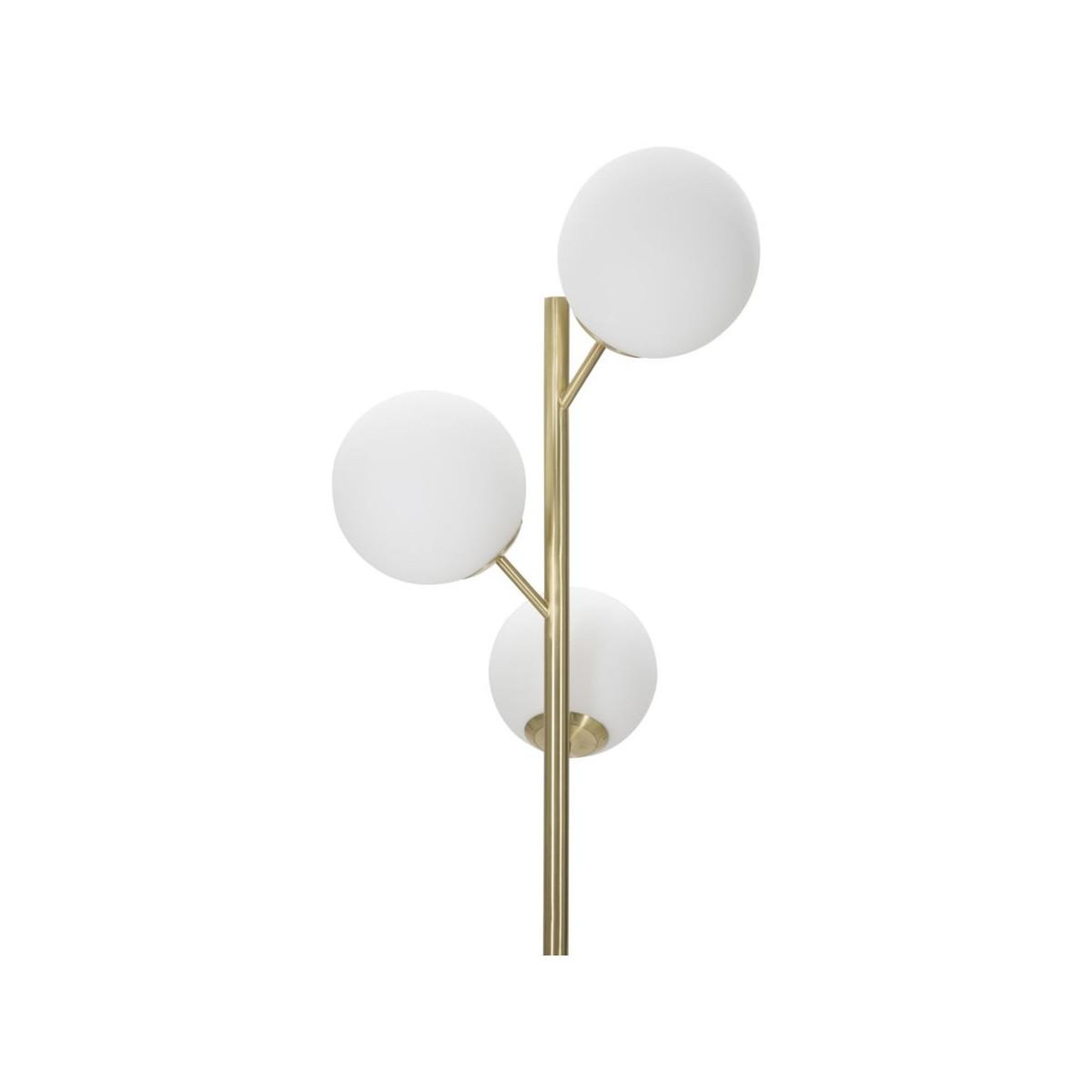 Voir la diapositive 6 : Paris Prix Lampadaire 3 sphères  glamy luci  190cm blanc & or