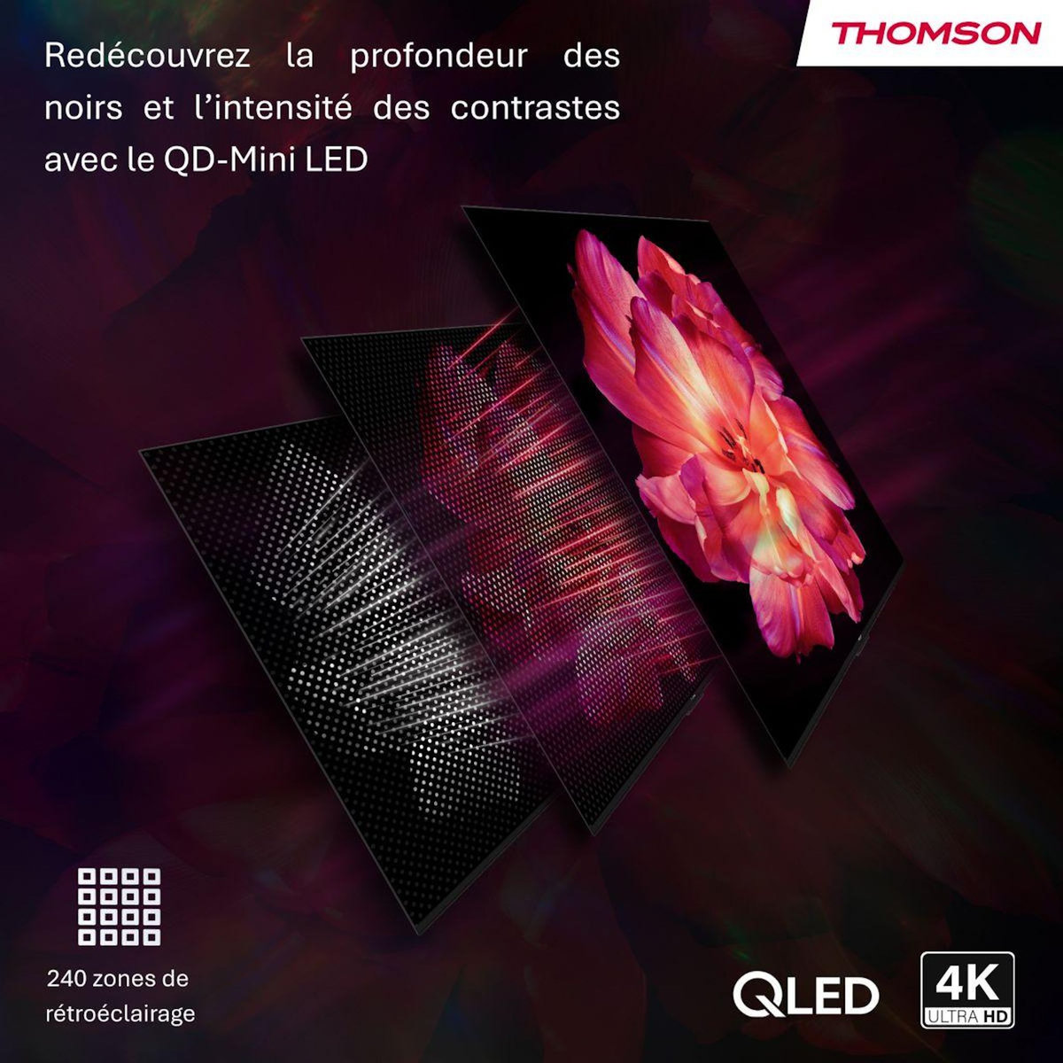 THOMSON TV Mini Led 55MG7C15 - 55 pouces ( 139 cm )