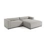 Voir la diapositive 5 : LISA DESIGN Ela - canapé d'angle droit 4 places - en tissu velours relief